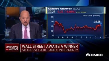 Jim Cramer explains the reason that many cannabis stocks fell Wednesday morning