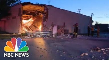 Watch: Truck Crashes Into Building, Uncovers Illegal Marijuana Operation