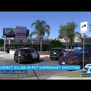 Armed suspect killed by officers at pot dispensary